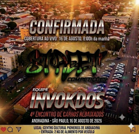 Andradina-SP - 16 de agosto de 2026