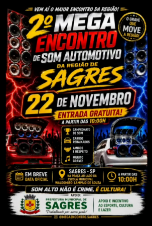 Sagres-SP - 22 de novembro de 2026